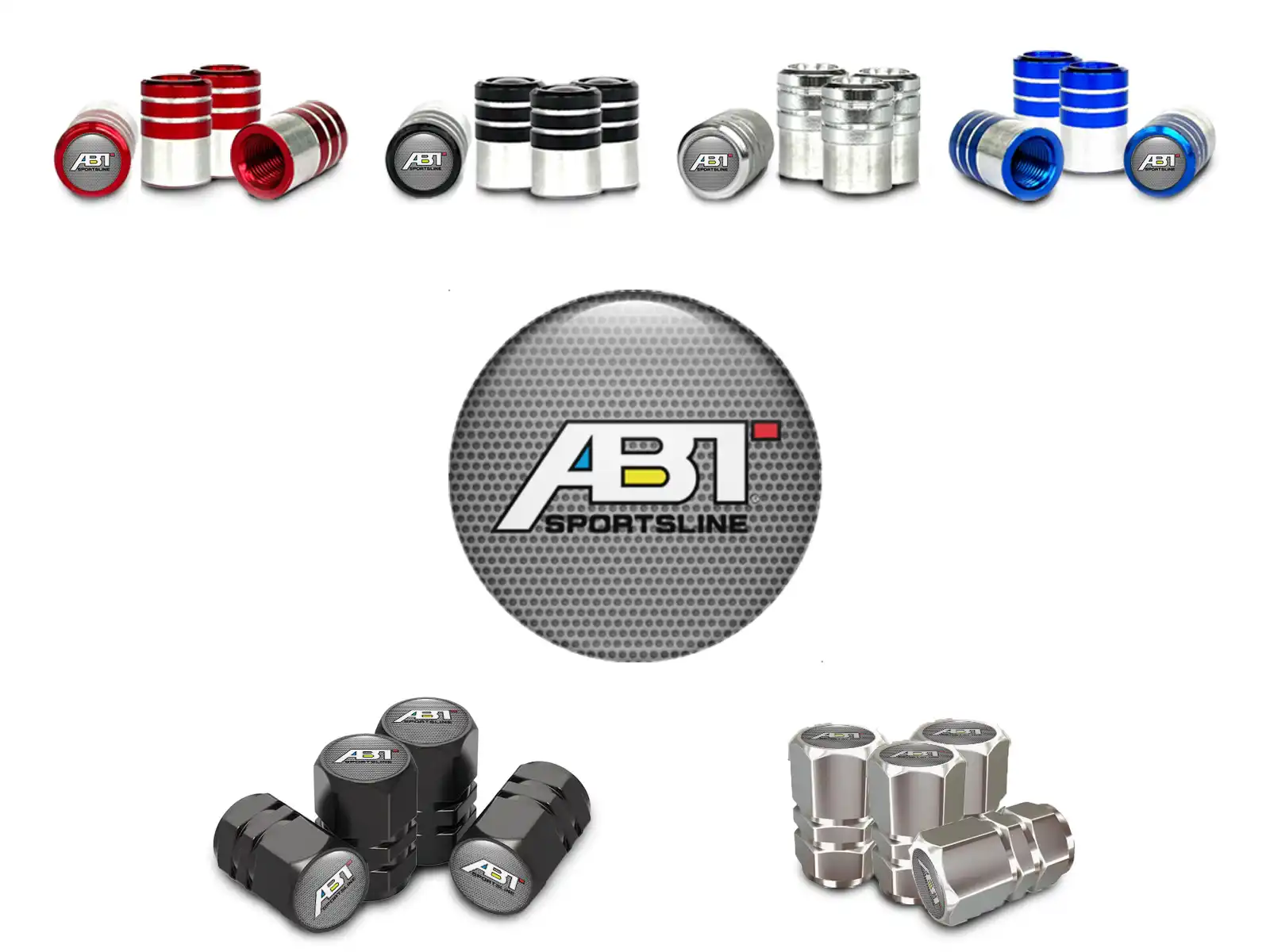 ABT Valve Caps for Car Metallic Style